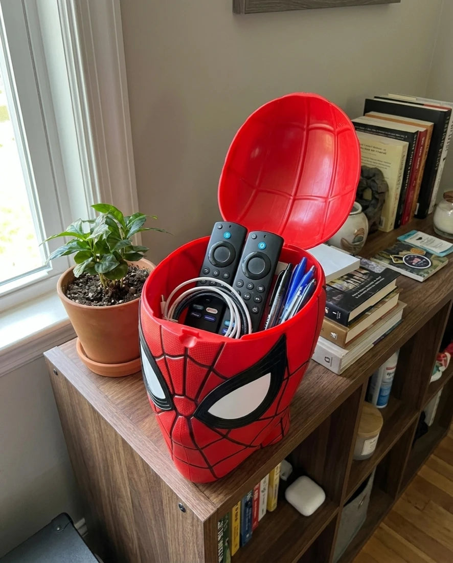 Spider-Man Eimer während der Vorstellung